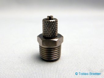 R1/8" - 4mm gerade Schraubverbindung mit Überwurfmutter | straight hose nipple with union nut